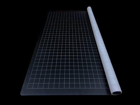 Chessex - Reversible Megamat: 1inch Squares Black-Grey (34.5 x 48)