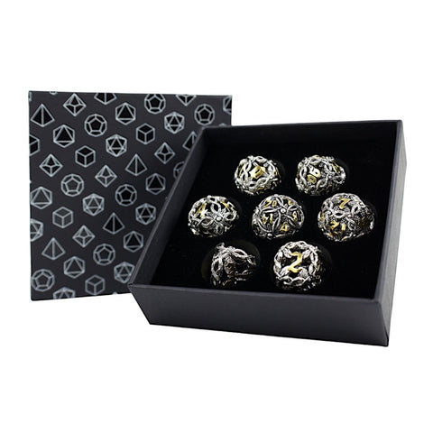 Let's Play Games - Dice Set: Hollow RPG - Vines: Chrome and Gold