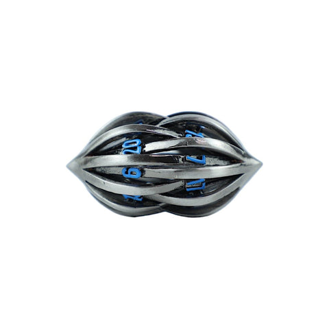 Let's Play Games - Dice Set: Hollow RPG - Elliptic: Stainless and Blue