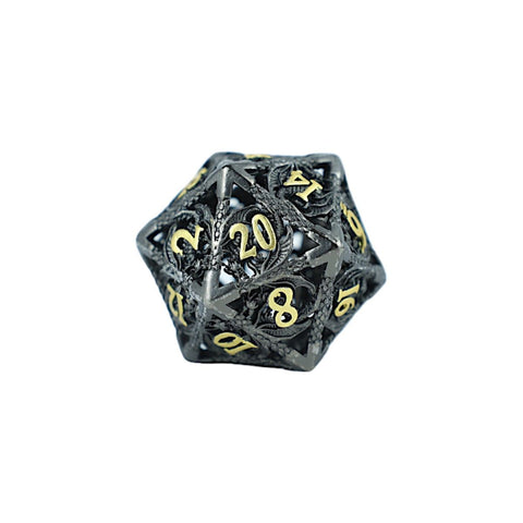Let's Play Games - Dice Set: Hollow RPG - Dragon: Black and Gold