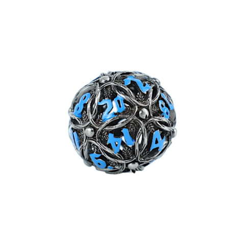 Let's Play Games - Dice Set: Hollow RPG - Vines: Stainless and Blue