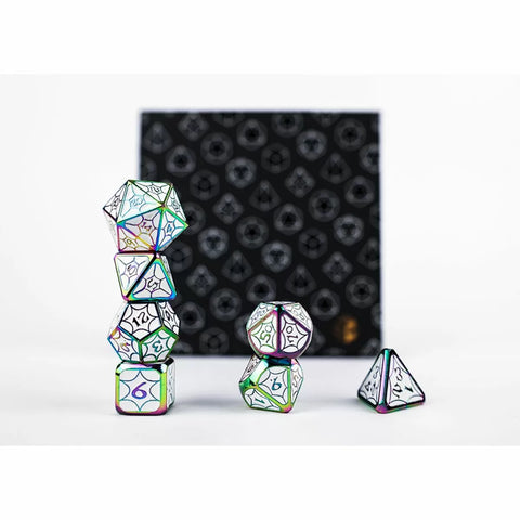 Let's Play Games - Dice Set: Metal RPG - Leadlight: Dazzle Bright