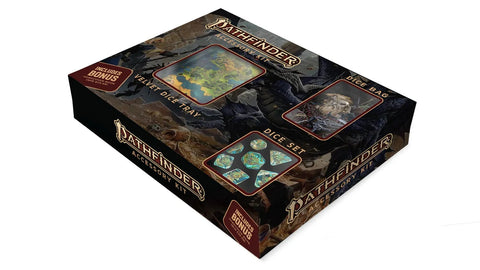 Fanroll - Pathfinder: Accessories Kit (Dice set/bag/tray bundle)