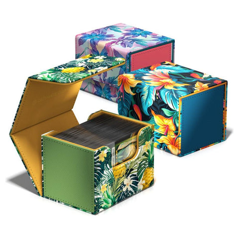 Ultimate Guard - Sidewinder 100+ Xenoskin Deck Box: Floral Places - Bahia Green