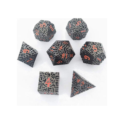 Dice Hoard: Metal Hollow 7-Dice Set - Set 29
