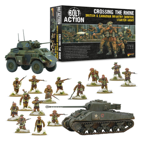Bolt Action (3rd Edition) - British: British & Canadian Infantry (Winter) Starter Army - Crossing The Rhine