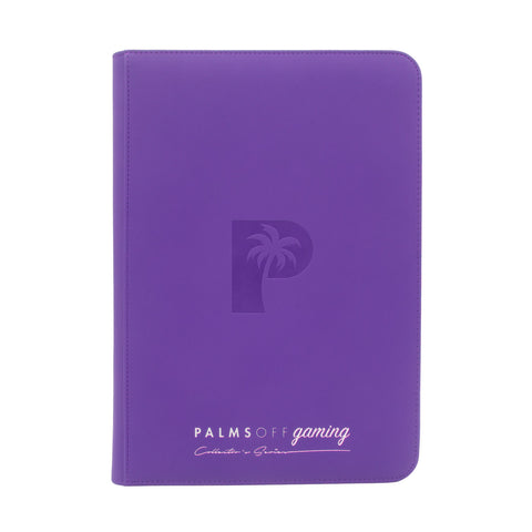 Palms Off Gaming - Collectors Series Top Loader Zip-Binder (Clear) Range: Purple