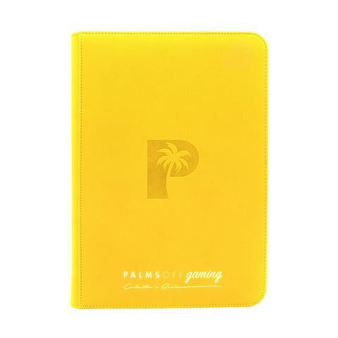 Palms Off Gaming - Collectors Series Top Loader Zip-Binder (Clear) Range: Yellow