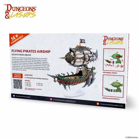 Dungeons & Lasers - Miniatures: Deuslair: Flying Pirates Airship