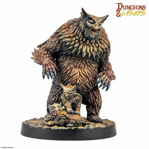 Dungeons & Lasers - Miniatures: Owlbear Family