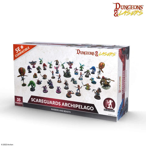 Dungeons & Lasers - Miniatures: Raiders And Beasts Of Scareguards Archipelago