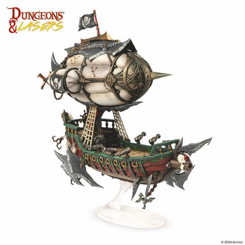 Dungeons & Lasers - Miniatures: Deuslair: Flying Pirates Airship