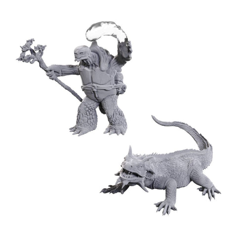 Dungeons & Dragons - Nolzurs Marvelous Miniatures: Tortle Druid & Wild Shape Giant Lizard