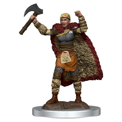 Dungeons & Dragons - Icons of the Realms: Premium Miniatures - Human Barbarian Female