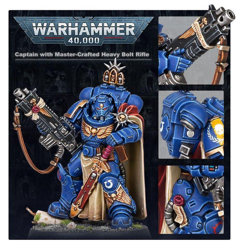 Warhammer 40000 - Space Marines: Captain w/ Master-Crafted Bolt Rifle (48-48)