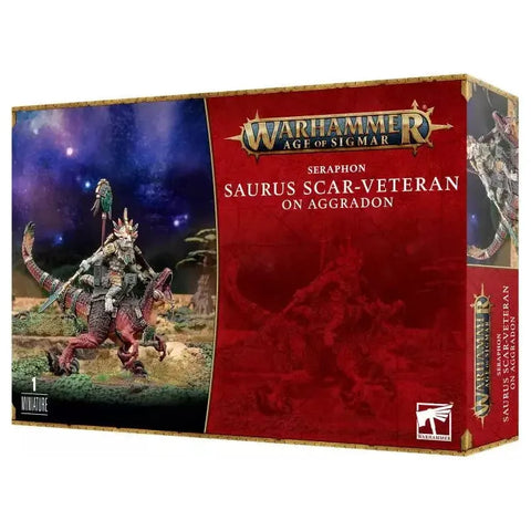 Age of Sigmar - Seraphon: Saurus Scar-Veteran on Aggradon (88-24)