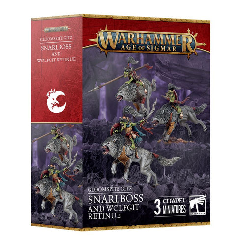 Age of Sigmar - Gloomspite Gitz: Snarlboss & Wolfgit Retinue (89-98)