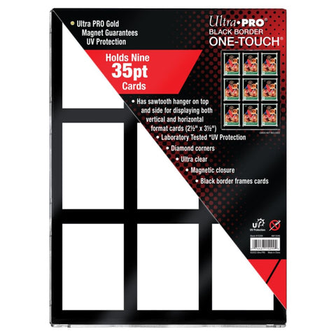 Ultra Pro - 9-Card Black Border Magnetic Holder 35PT