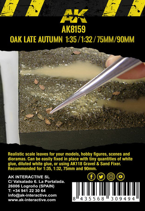 AK Interactive - Vegetation: OAK Late Autumn Leaves 1/35