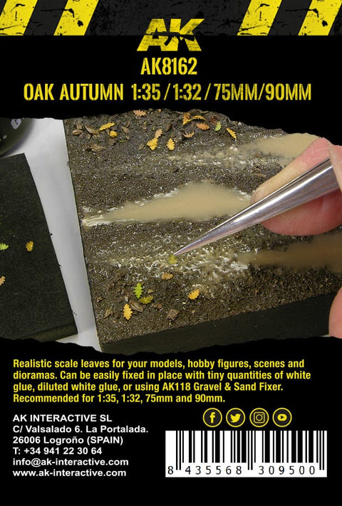 AK Interactive - Vegetation: OAK Autumn Leaves 1/35
