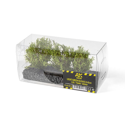 AK Interactive - Dioramas: Light Green Bushes 4-6cm -1:35 / 75 mm / 90 mm