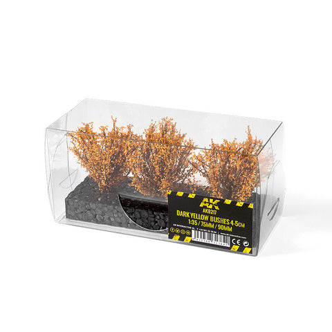 AK Interactive - Dioramas: Dark Yellow Bushes 4-5cm -1:35 / 75 mm / 90 mm