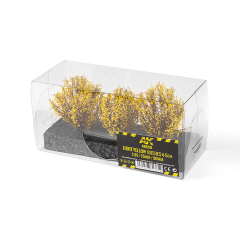 AK Interactive - Dioramas: Light Yellow Bushes 4-5cm -1:35 / 75 mm / 90 mm