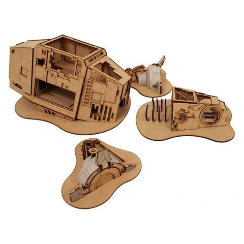 Miniature Scenery - Derelict Transporter Set