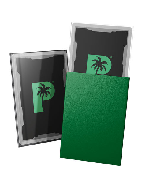 Palms Off Gaming - Blackout Deck Japanese Size Sleeves: Green