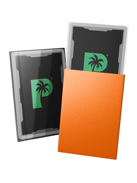 Palms Off Gaming - Blackout Deck Japanese Size Sleeves: Matte Orange
