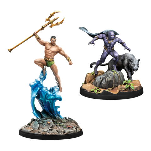 Marvel Crisis Protocol - (CP158) Black Panther, Chosen of Bast & Namor, The Submariner