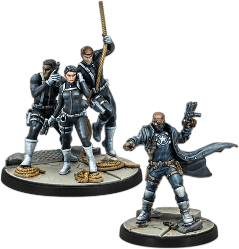 Marvel Crisis Protocol - (CP55) Nick Fury & S.H.I.E.L.D. Agents