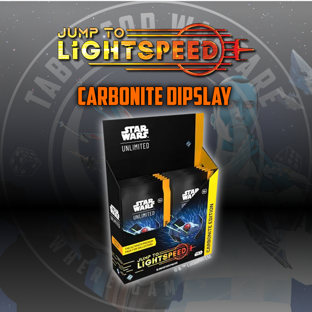 jump to lightspeed carbonite booster box Star Wars Unlimited TCG (SWU04) Jump to Lightspeed: Carbonite Booster – Table Top Warfare