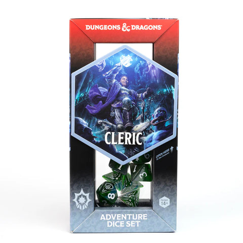 Sirius Dice - D&D Adventure Dice - Cleric - Green