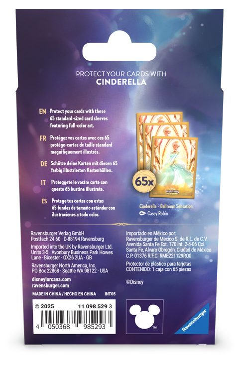 Disney Lorcana - (Series 7) Archazia's Island: Sleeves - Cinderella - Ballroom Sensation