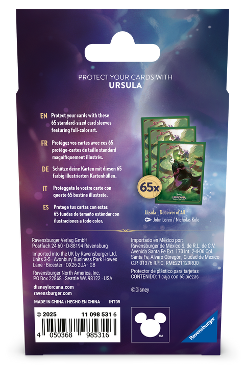 Disney Lorcana - (Series 7) Archazia's Island: Sleeves - Ursula, Deceiver of All