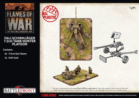 Flames of War - German: Fallschirmjager 7.5cm Tank-Hunter Platoon (Late War)
