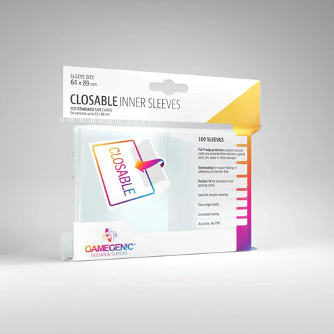 Gamegenic - Closable Inner Sleeves (100)