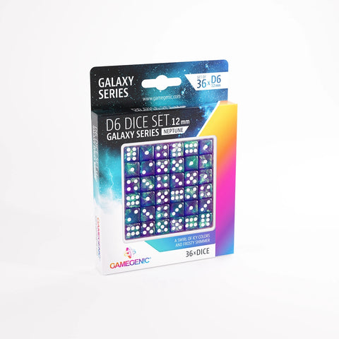 Gamegenic - D6 Dice Set (36x) 12mm - Galaxy: Neptune