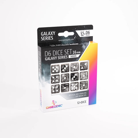 Gamegenic - D6 Dice Set (12x) 16mm - Galaxy: Moon