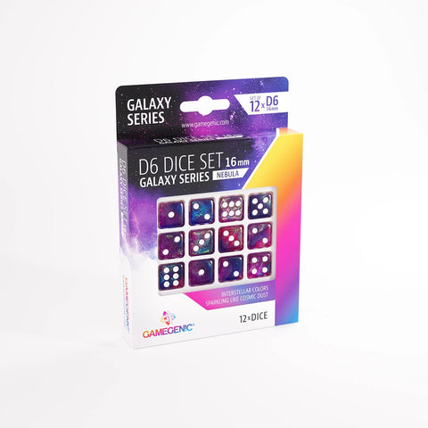 Gamegenic - D6 Dice Set (12x) 16mm - Galaxy: Nebula