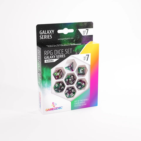 Gamegenic - RPG Dice Set (Set of 7) - Galaxy: Aurora