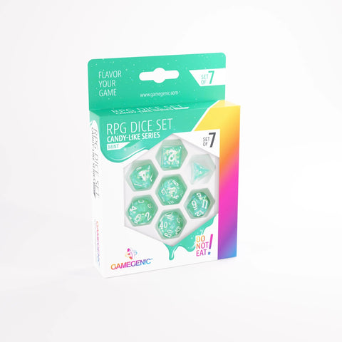 Gamegenic - RPG Dice Set (Set of 7) - Candy-Like: Mint