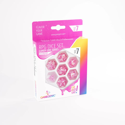Gamegenic - RPG Dice Set (Set of 7) - Candy-Like: Raspberry