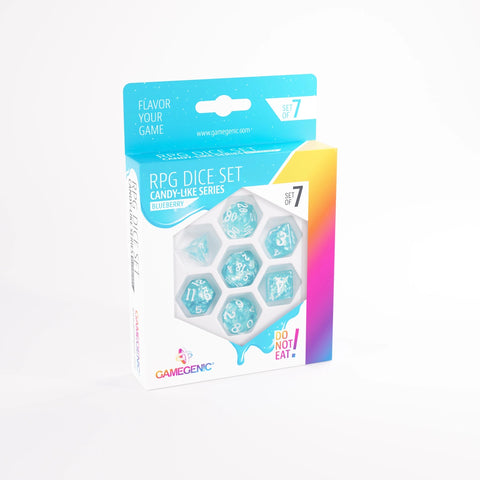 Gamegenic - RPG Dice Set (Set of 7) - Candy-Like: Blueberry
