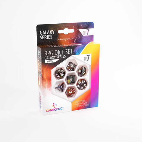 Gamegenic - RPG Dice Set (Set of 7) - Galaxy: Mars