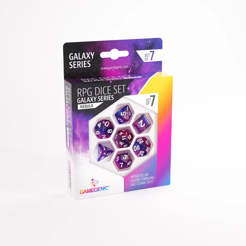 Gamegenic - RPG Dice Set (Set of 7) - Galaxy: Nebula