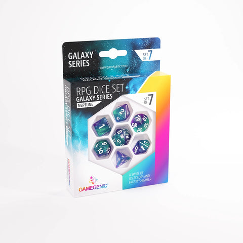 Gamegenic - RPG Dice Set (Set of 7) - Galaxy: Neptune