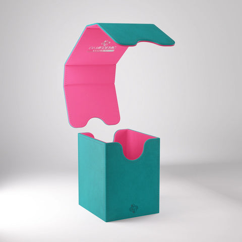 Gamegenic - Squire XL 100+ Convertible Deck Box Range: Teal/Pink