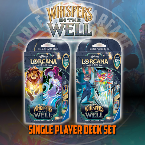 Disney Lorcana - (Series 10) Whispers in the Well: Starter Deck - Set of 2